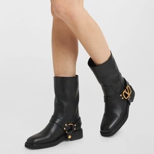 Valentino VLogo Biker Boots